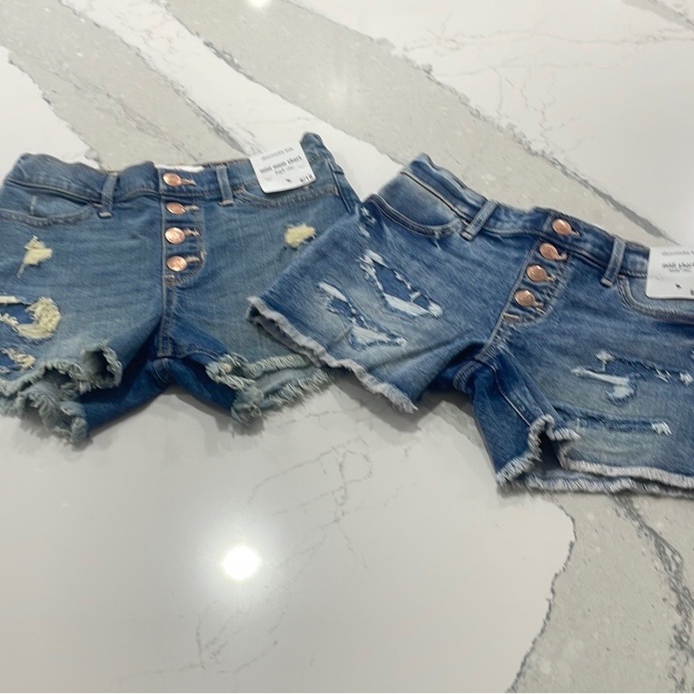 Distressed Denim Shorts By Abercrombie Kids